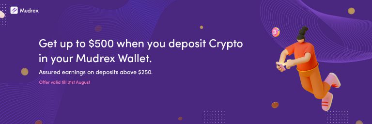 Wallets with Benefits!! Earn up to $500 when you deposit crypto in your Mudrex Wallet. 💰💰
