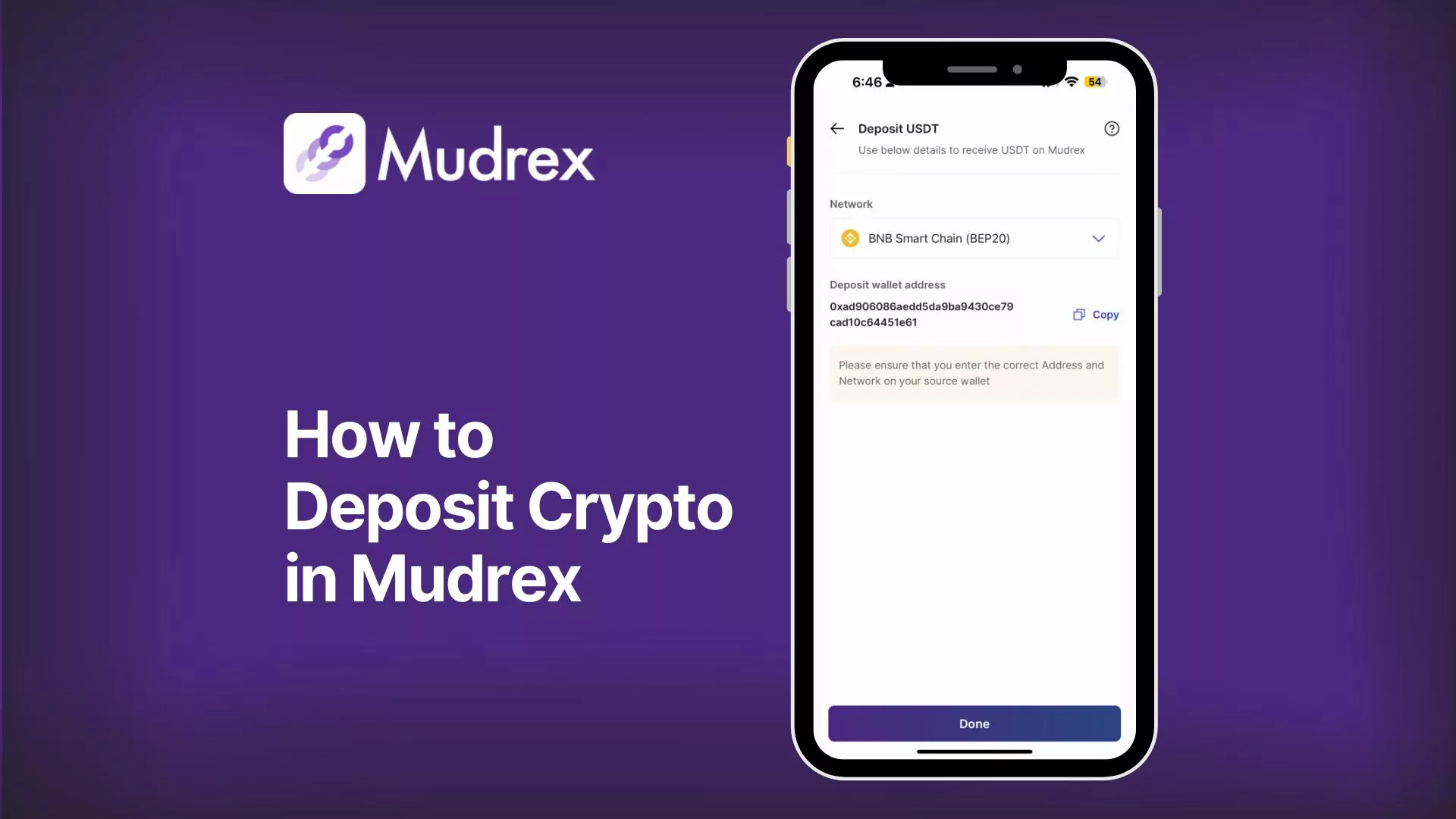 How to deposit Crypto in Mudrex