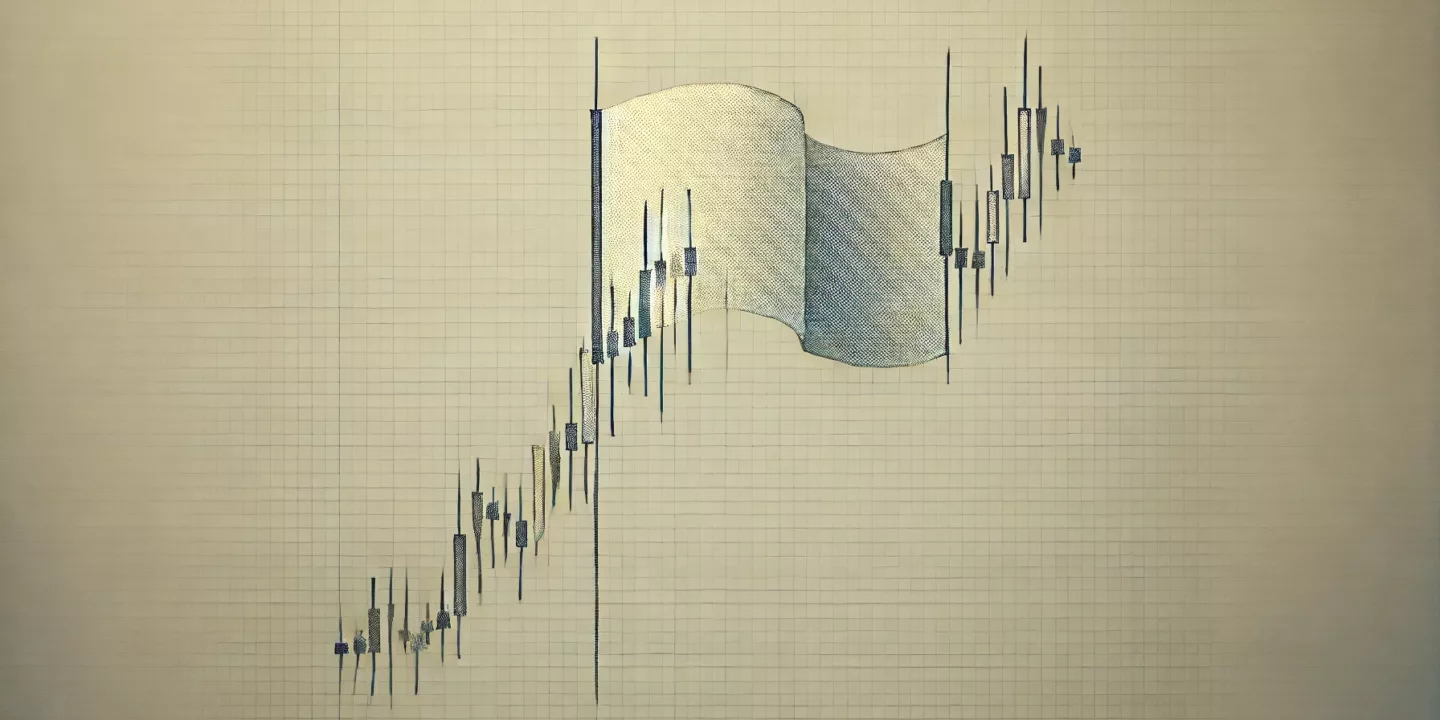 bear flag chart pattern in crypto trading