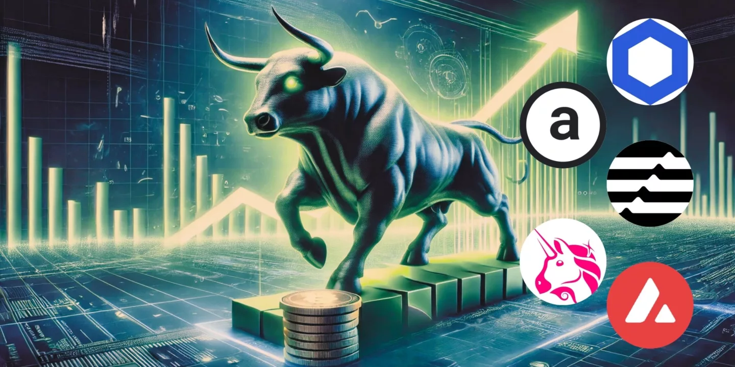 an illustration depicting Top Undervalued Altcoins Set to Soar in The 2024 Bull Run