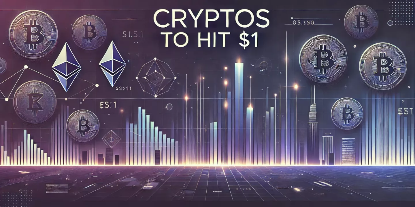 cryptos to hit $1