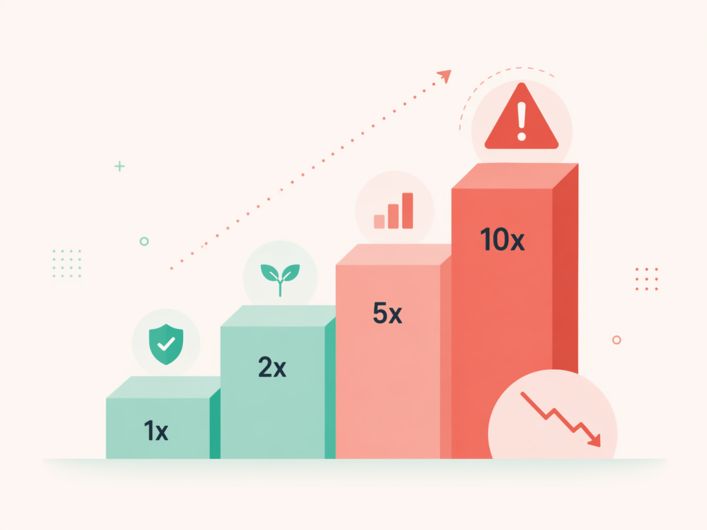 how much leverage should i use in crypto? 