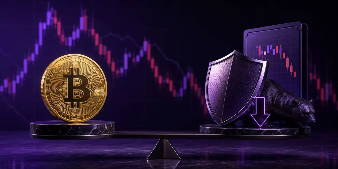 Crypto futures hedging a Bitcoin spot holding during market volatility