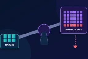 Leverage in crypto futures trading explained with margin and position size