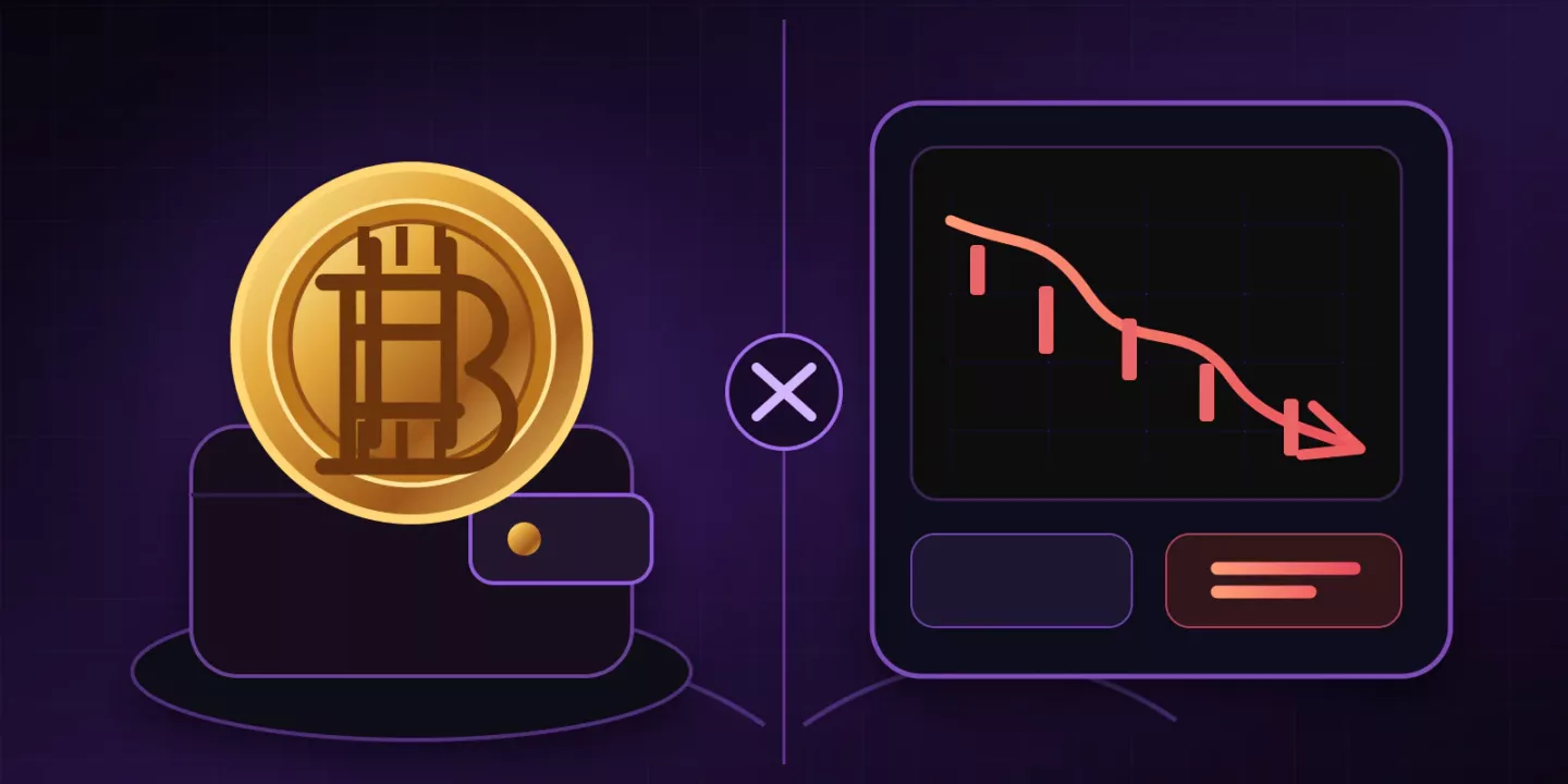 Spot Bitcoin ownership compared with a crypto futures short position
