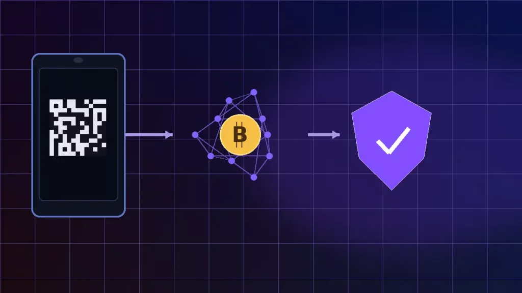 Bitcoin transfer safety checks with wallet QR network verification and confirmation