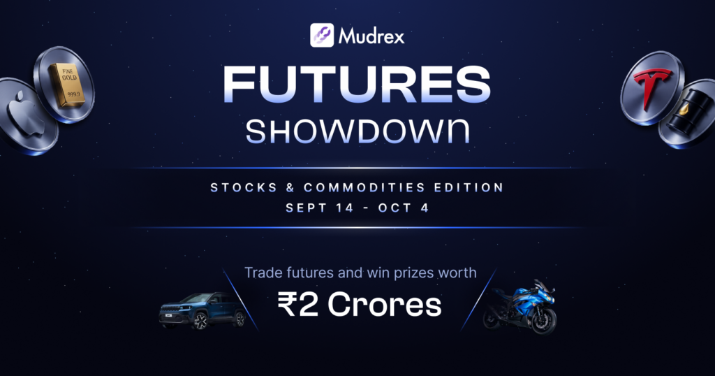 An image promoting mudrex futures showdown
