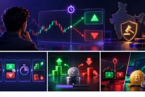 Binary options trading in India showing fixed outcomes, expiry and regulatory risk